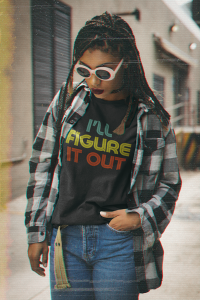 Retro - I'll Figure It Out - Women's Midweight Cotton Tee